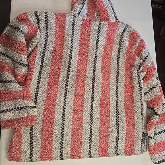 GRATEFUL DEAD Baja Pullover Poncho Hoodie Mens Medium Skull Roses 2015 Drug Rug - Picture 11 of 11